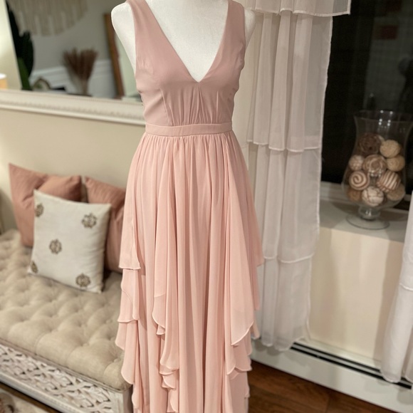 LULUS Ruffle dress - Picture 4 of 6